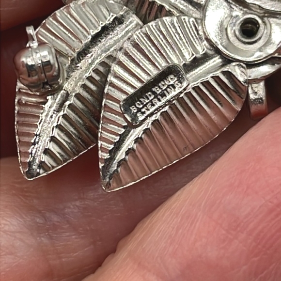 Bond Boyd Sterling Signed Roses Pin Brooch - Picture 5 of 9